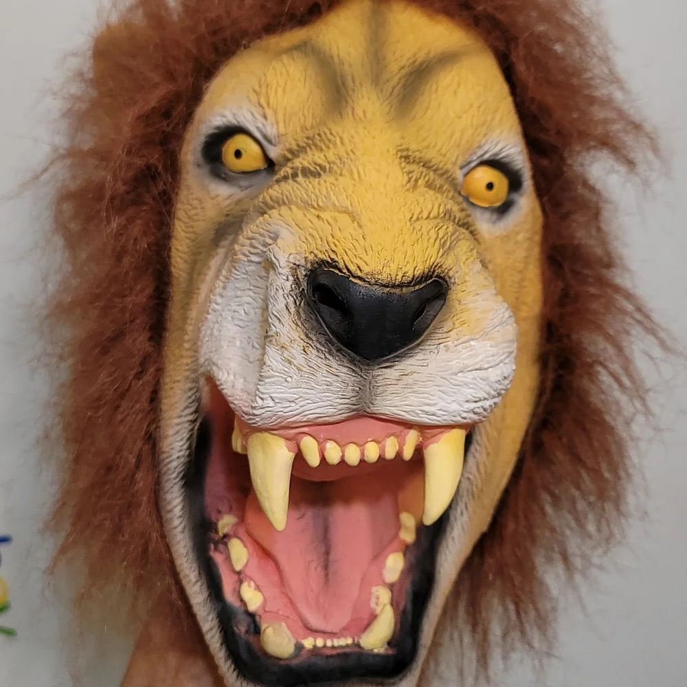Savage Lion Halloween Mask scary adult unisex